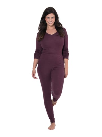 Leggings in dunkel weinrot