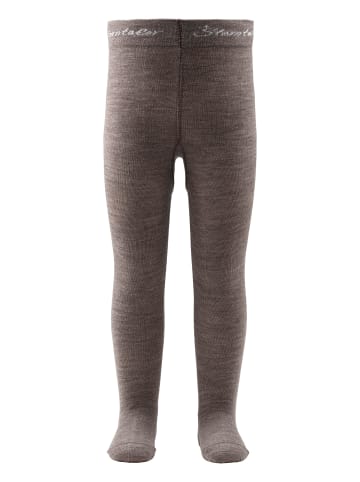 Strumpfhose Wolle in braun mel.