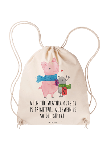 Jutebeutel Glühschwein Smörle mit Spruch in Creme