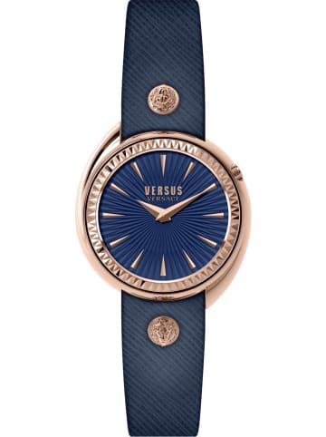 Quarzuhr TORTONA rose gold in blau