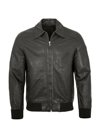 Lederjacke Lammnappa in Schwarz