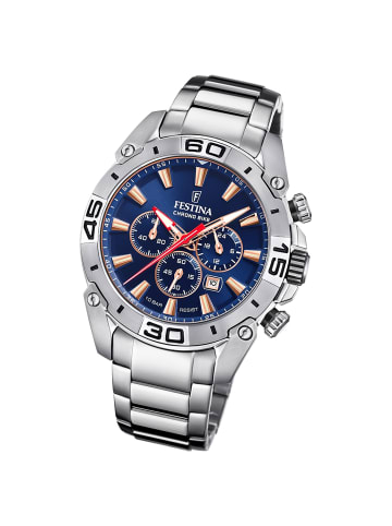 Analog-Armbanduhr Festina Chrono Bike silber extra groß (ca. 46mm)
