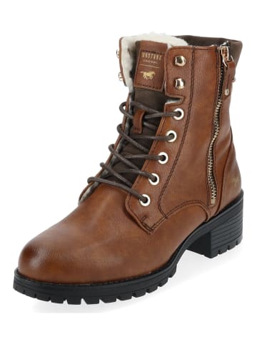 Stiefelette Cognac