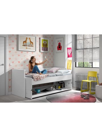 FUNKTIONSBETT Kassandra 217x148x110 aus Holzwerkstoff in Weiß