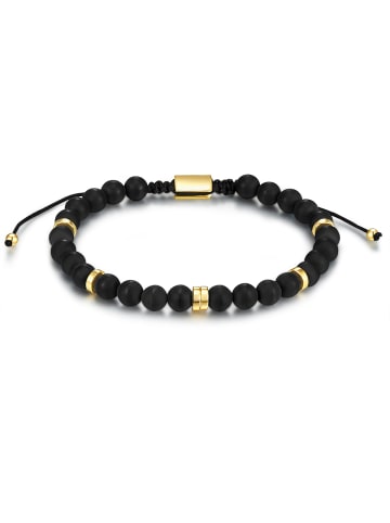 Armband aus Sterling Silber mit Achat in schwarz