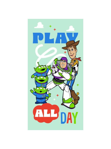 Disney Toy Story Strandtuch 70 × 140 cm leicht und schnelltrocknend in Blau