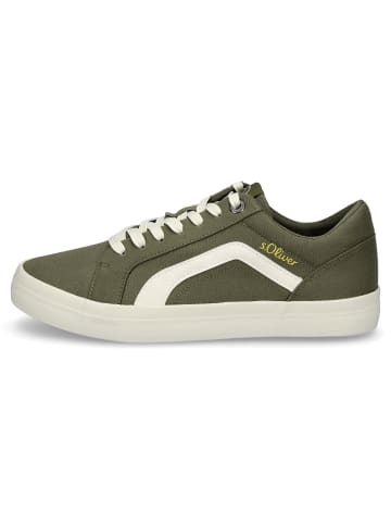 Sneaker in khaki grün
