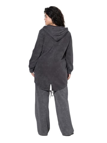 Sweatjacke in anthrazit