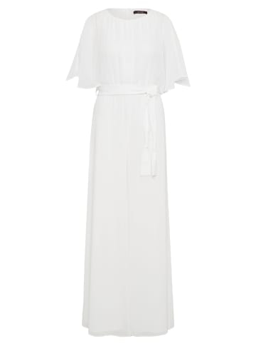 Jumpsuit mit Bindegürtel in Rohweiß