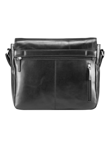 Skagen Aktentaschen Messenger Leder 32 cm Laptopfach black