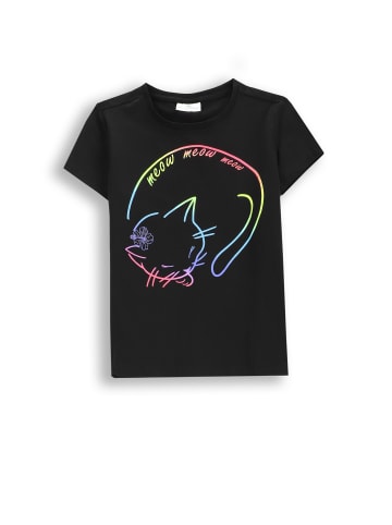 T-Shirt mit kurzen Ärmeln in schwarz