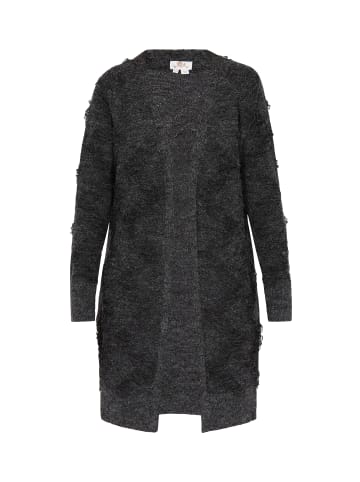 Damen Cardigan in Anthrazit Melange