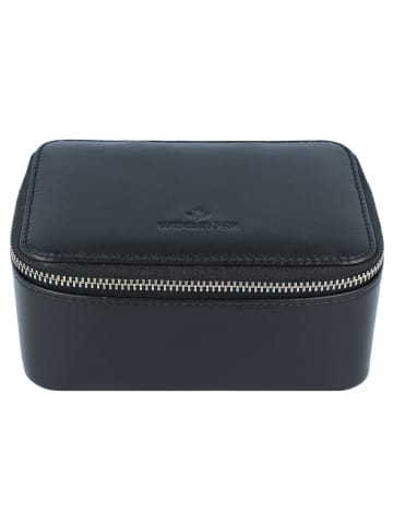 Basic Collection Nappa Schmucketui Leder 14 cm schwarz