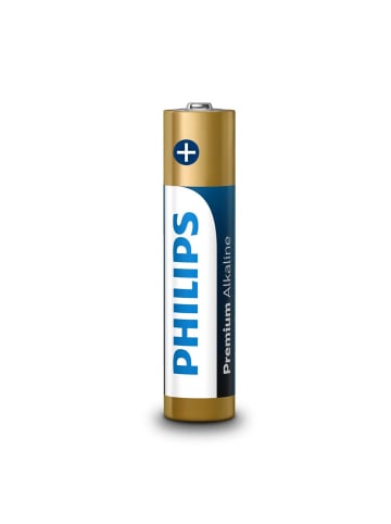 Philips Batterie AAA LR03 LR3 Premium Alkaline 4 Stück Phil-LR03M4B/10