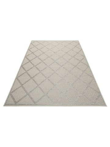 Outdoorteppich "Sparkle Outdoor (Rhomb)" in Beige/Silber
