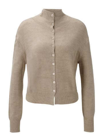 Strickjacke in beigemeliert
