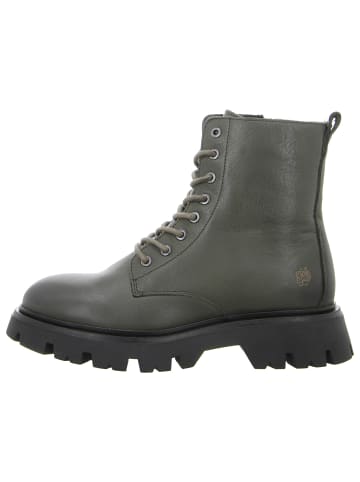Schnürstiefelette in grün