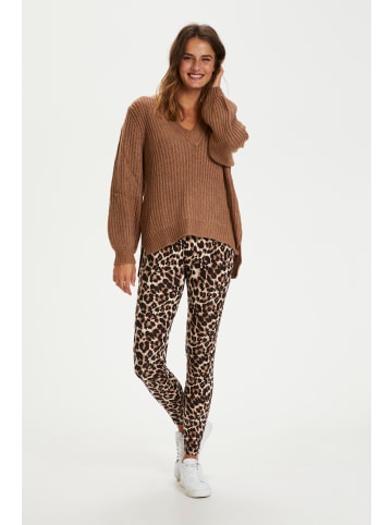 Leggings KApappi Slim fit in Brown Leo Print