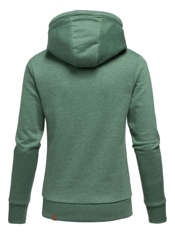 Kapuzenpullover AVERY in Grün Melange