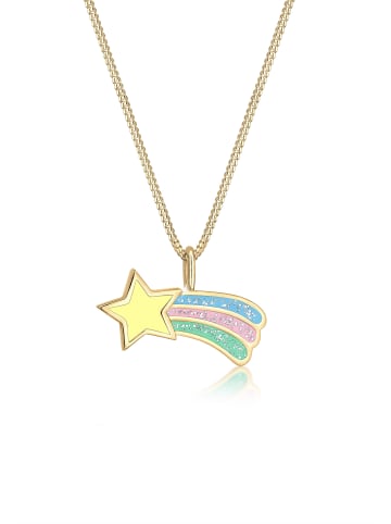 Halskette 925 Sterling Silber Sterne, Astro, Stern in Gold