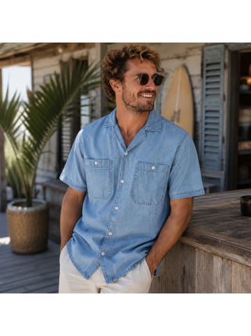 Hemd Blumax Vintage Resort Shirt in Blau