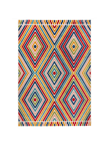 Outdoor-Teppich Wetterfest LUNE Geometrisch Floral UV-beständig Robust