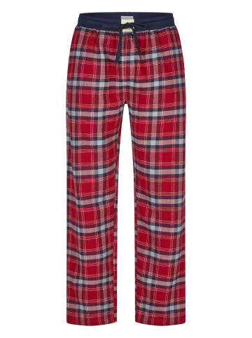 Pyjama Flanell in rot/blau