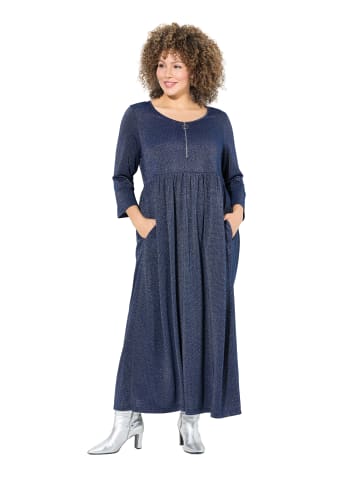 Jerseykleid in tintenblau
