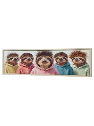 Wandobjekt SLOTH CREW in Bunt