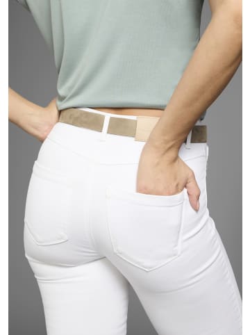 Ledergürtel in taupe