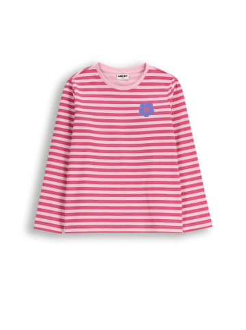 Langarmshirt aus Baumwolle in rosa