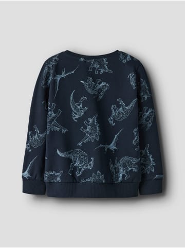 Sweatshirt NMMVARON LS AOP SWT UNB in dark sapphire