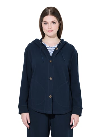 Sweatjacke in marine