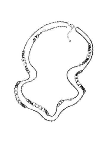 Collier in Silber/Schwarz 70 cm