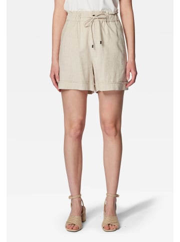 Leinen Stoff Shorts Hot Pants Bermuda in Natur