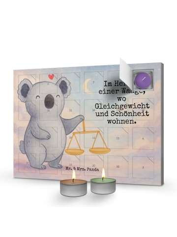 Duftkerzen Adventskalender Waage Astrologie Des... in Weiß
