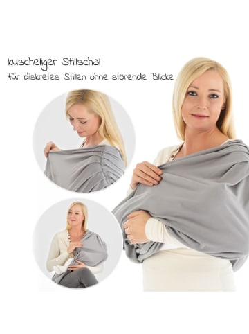 Stillschal / Stilltuch / Sichtschutz in grau