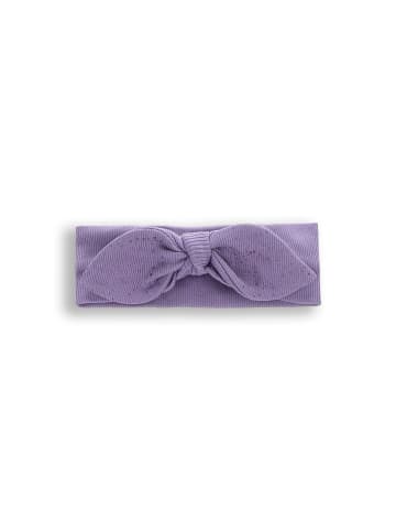 geripptes Stirnband in violett