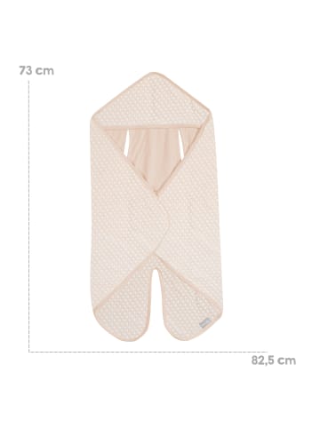 Baby-Einschlagdecke 'Frosty Almond' - für Autositz & Kinderwagen - Beige