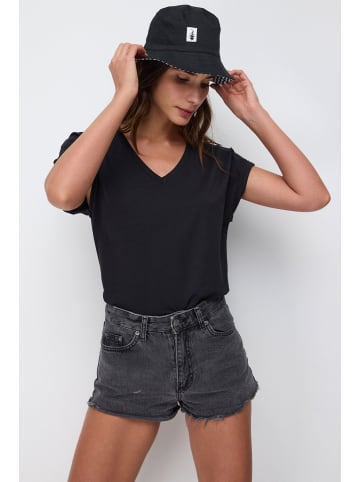 Shirt in Schwarz