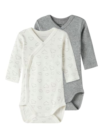 2er Pack Langarmwickelbodys NBNBODY WRAP CLOUD in jet stream
