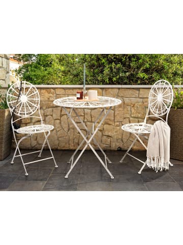 3-tlg Bistro Set SCAFA in Weiß