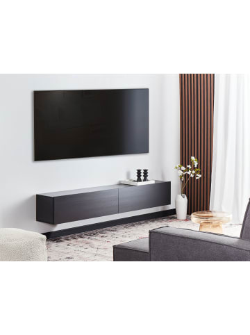 TV-Schrank GLADSTONE in Schwarz - (W) 180 x (H) 30 x (L) 32 cm
