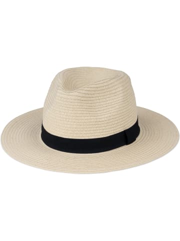 Damen Sonnenhut Medan in Natur / Schwarz