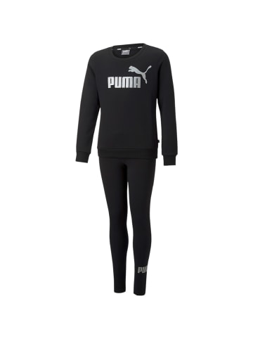 LOGO CREW FL & LEGGINGS SET in Schwarz