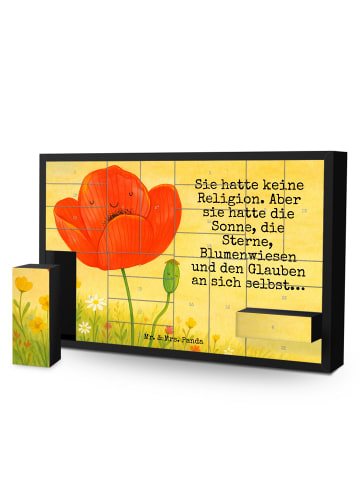 Weihnachtskalender Blume Mohnblume Design mit S... in Weiß