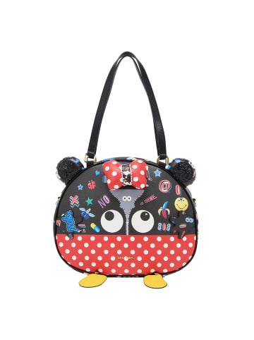 Women Shoulder Bag in Black Red