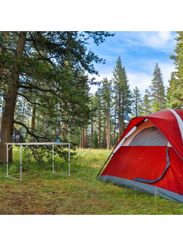 Campingtisch in Silber/Grau - (B)80 x (T)60 cm