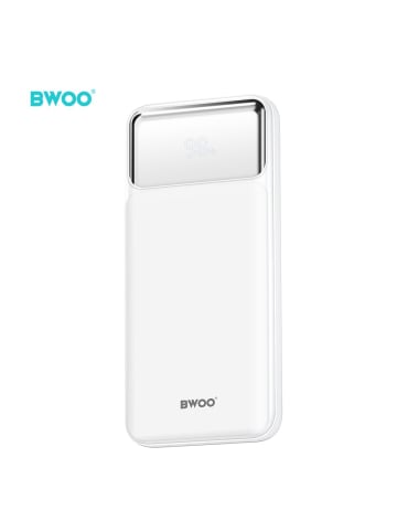 BWOO Ultra dünne 22,5W 10000 mAh Powerbank, weiß