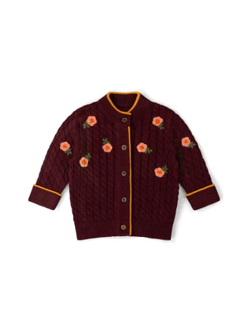 Strickjacke aus Bio-Baumwolle in Lila